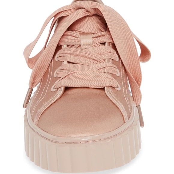 ❌SOLD❌NIB TORY BURCH Cotton/Silk Platform Scallop Shoes - Picture 4 of 13